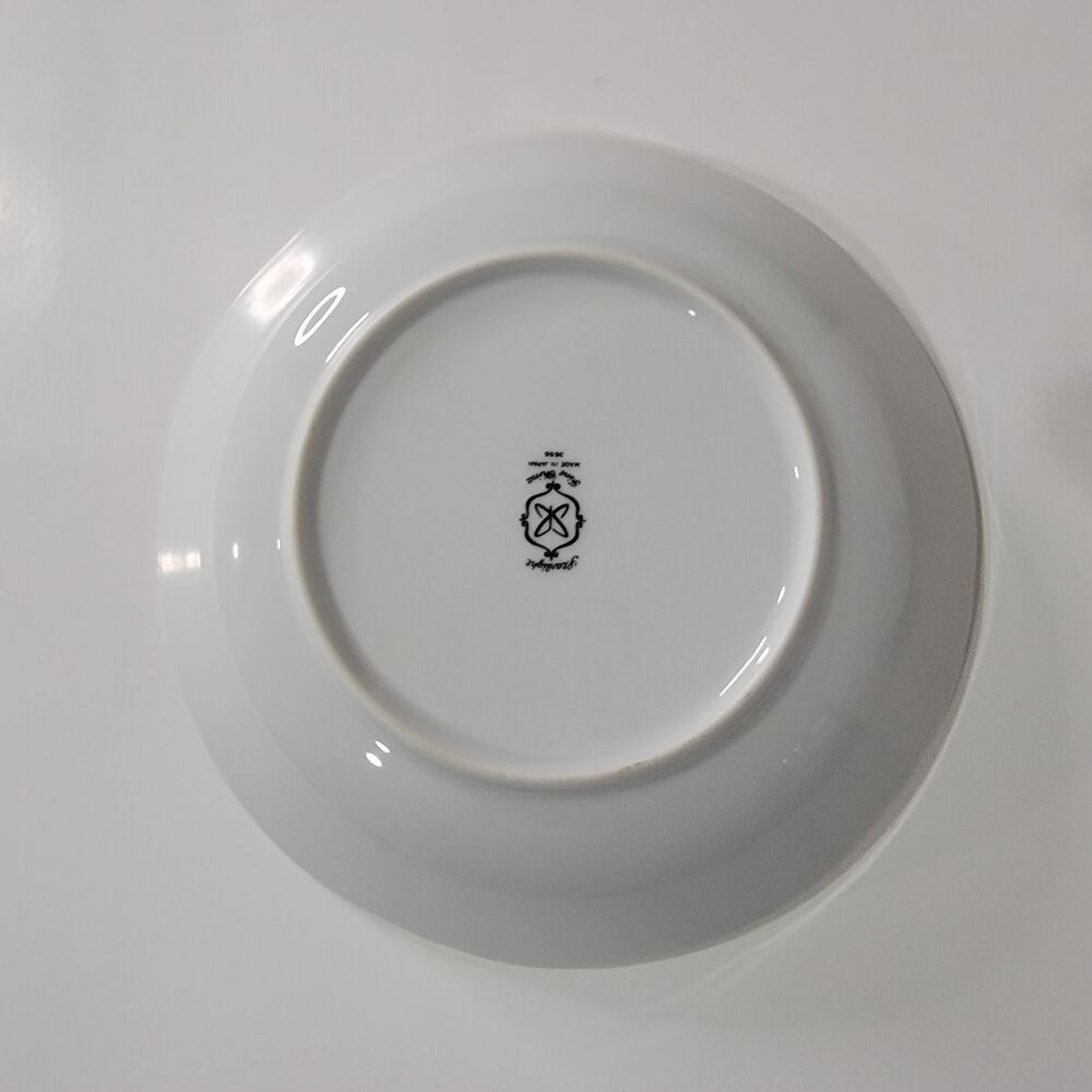 5 Harmony House Japan Starlight Silver Rimmed White Coupe Soup Bowls - Picture 4 of 8